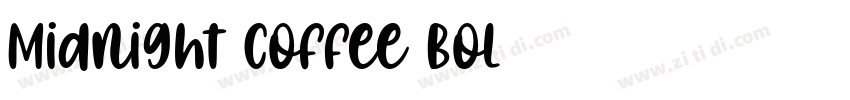Midnight Coffee Bol字体转换